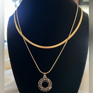 Upcycled LV Necklace